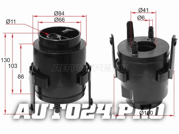 Фильтр топливный TOYOTA AVENSIS 03-08/COROLLA 01-07 1/2AZFSE/1/4ZZFE