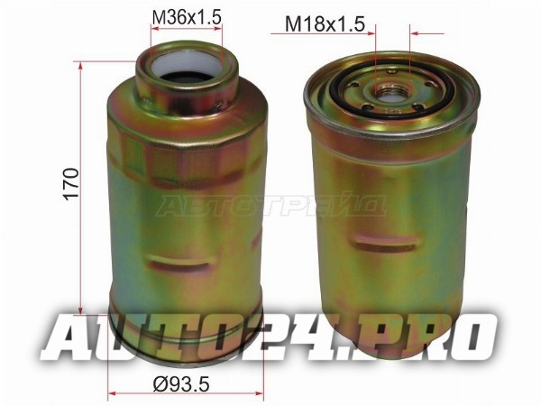 Фильтр топливный TOYOTA  COASTER 93-/DYNA 88-02/ LAND CRUISER 80 1HD/1HZ 90-98