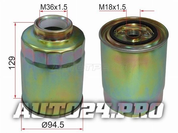 Фильтр топливный TOYOTA COROLLA/VERSO CDE120 1CDFTV 03-06/ LAND CRUISER 100 1HD 98-07(две прокладки)