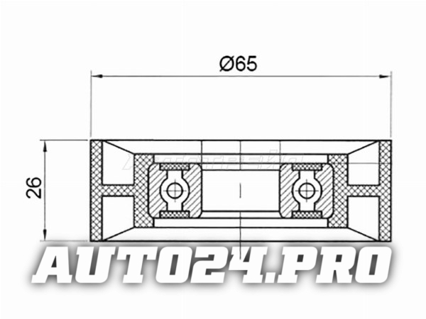 Ролик приводного ремня натяжителя HYUNDAI I10/I20/I30/I40/IX20/IX35/KIA CEED 1,4-1,7CRDI