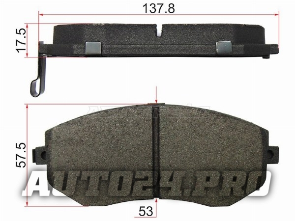 Колодки тормозные перед SUBARU IMPREZA GR 07- FORESTER SH 07-