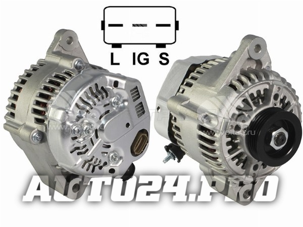 Генератор TOYOTA LAND CRUISER PRADO 5VZFE 95-02/HILUX SURF VZN18# 5VZFE  95-02 12V 80A