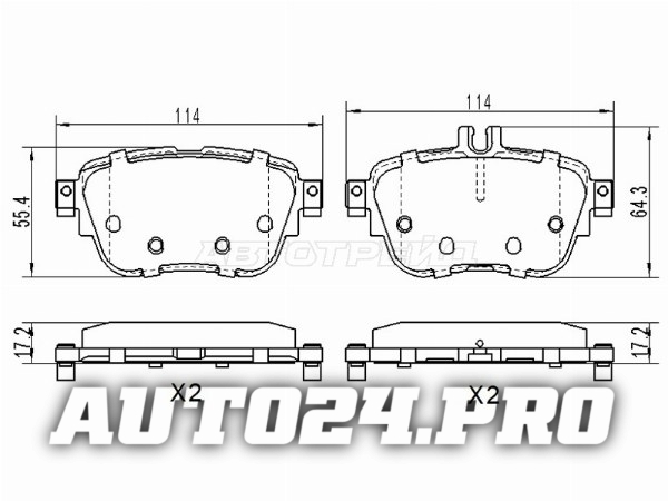 Колодки тормозные зад MERCEDES E-CLASS W213 16-