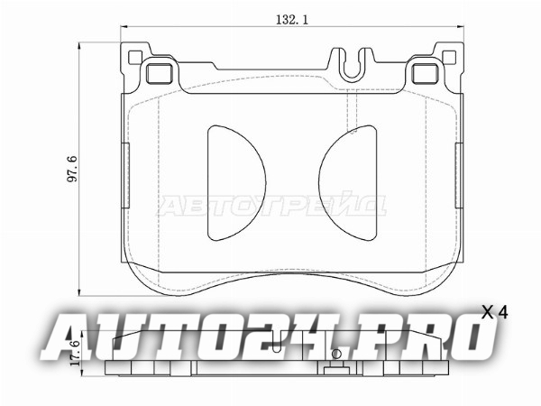 Колодки тормозные перед MERCEDES S-CLASS W222/C217 13-