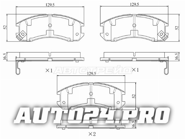 Колодки тормозные перед MAZDA 626 87-97