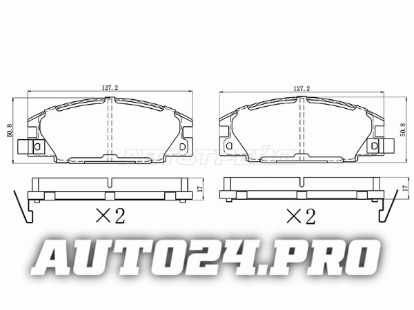 Колодки тормозные перед OPEL FRONTERA 92-98/CAMPO 91-01/ISUZU TROOPER 84-91