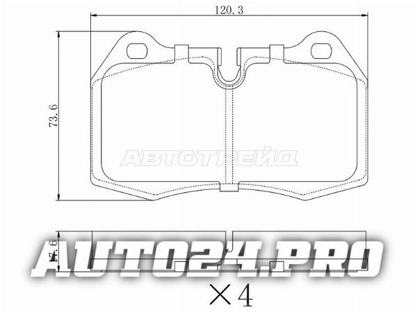 Колодки тормозные перед BMW E34 92-95/E38 94-01/E31 90-99