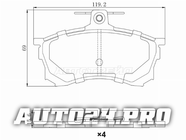Колодки тормозные перед MITSUBISHI CARISMA DA 95-06