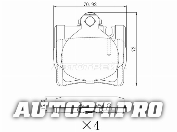 Колодки тормозные зад MERCEDES CL-CLASS C215 99-06/S-CLASS W220 98-05