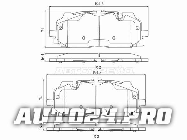Колодки тормозные перед VOKSWAGEN TOUAREG III 17-/AUDI A4/A5/Q5/Q7 16-