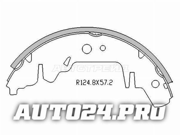 Колодки тормозные барабанные зад KIA CARNIVAL 98-05/CHRYSLER VOYAGER 95-01