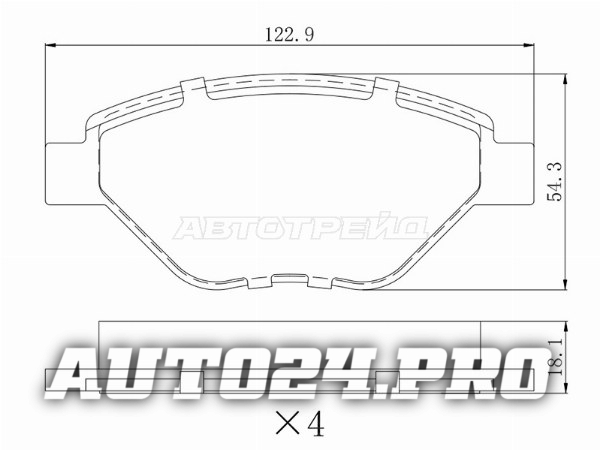 Колодки тормозные перед RENAULT MEGANE II 02-09