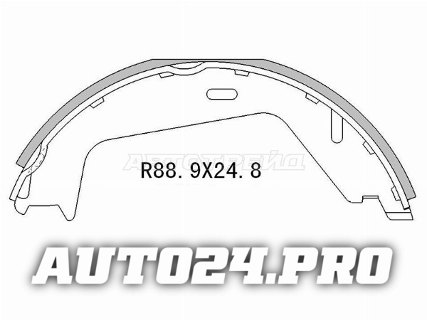 Колодки тормозные барабанные зад VOLVO XC90 02-14/S60 00-10/S80 I/II 98-12