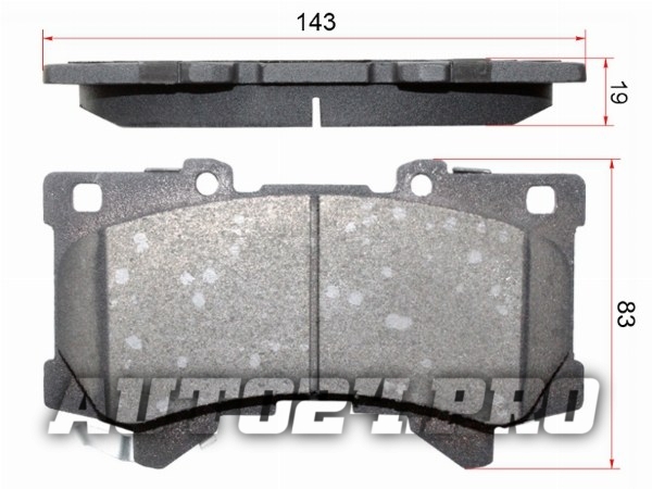 Колодки тормозные передние TOYOTA LAND CRUISER 300 21- V35A-FTS