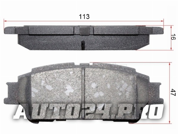 Колодки тормозные зад TOYOTA NOAH/VOXY/ESQUIRE ZZR8#/ZWR80 14-