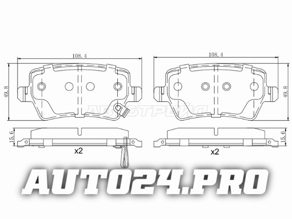 Колодки тормозные зад CHERY TIGGO 8 Pro 21-/JAC J7 20-/JS4 22-/EXEED TXL