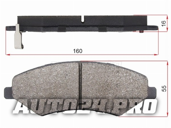Колодки тормозные перед CHERY TIGGO 5 14-/JETOUR DASHING/JETOUR X90 PLUS