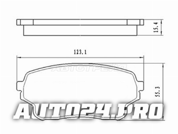 Колодки тормозные перед SUZUKI GRAND VITARA 01-05
