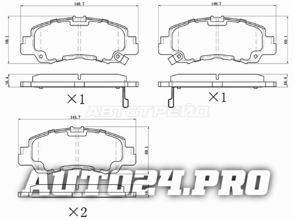 Колодки тормозные перед MITSUBISHI ECLIPSE CROSS GK 17-