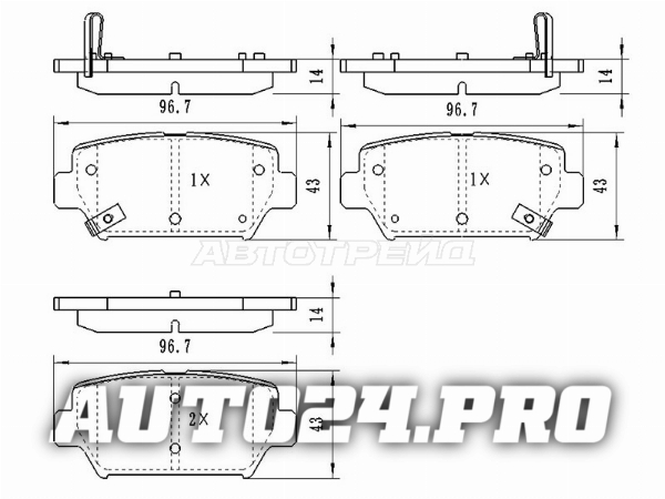 Колодки тормозные зад MITSUBISHI ECLIPSE CROSS GK 17-
