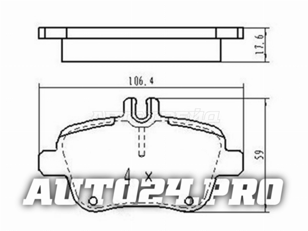 Колодки тормозные зад MERCEDES CLA 13-19/GLA 13-