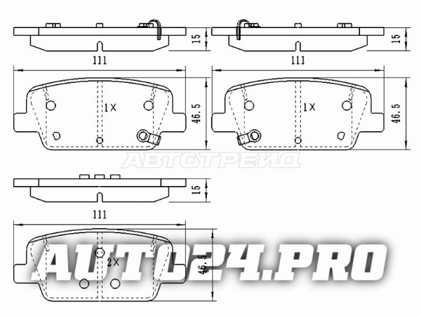 Колодки тормозные зад HYUNDAI SANTA FE 18-/PALISADE 19-