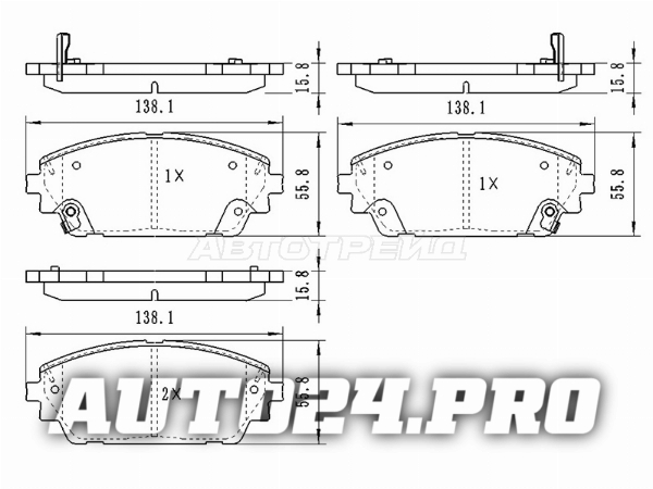 Колодки тормозные перед MAZDA 3 2018-