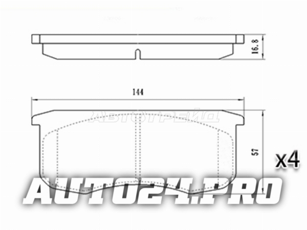 Колодки тормозные перед УАЗ HUNTER/PATRIOT/3151/3160