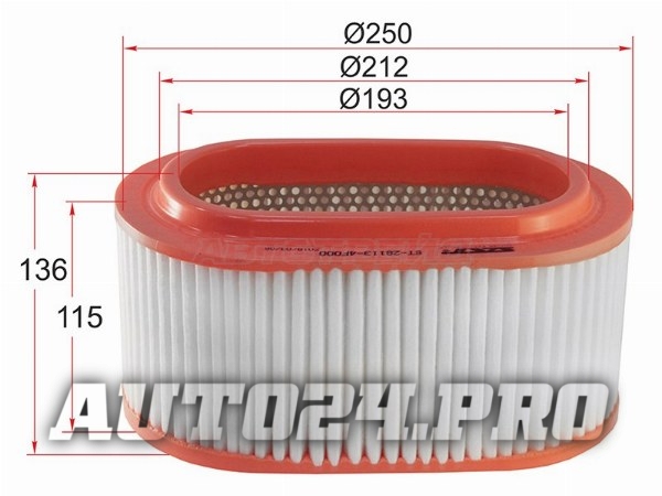 Фильтр воздушный HYUNDAI PORTER/H100 2,5 04-