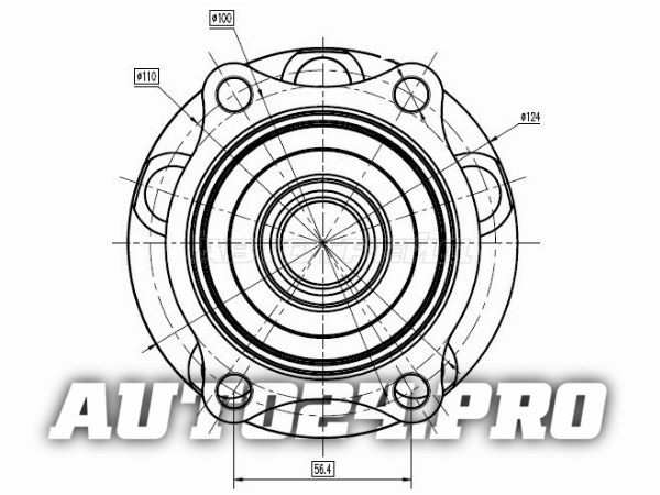 Ступичный узел задн. SUBARU FORESTER SH / IMPREZA GH3,GH7,GH8 / LEGACY BM -'11