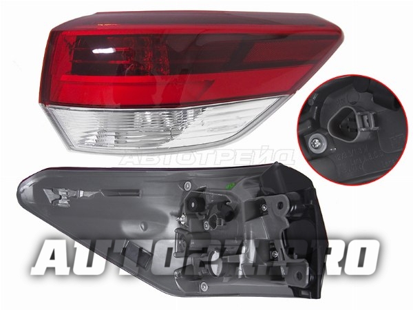 Фонарь задний TOYOTA HIGHLANDER 16-20 RH