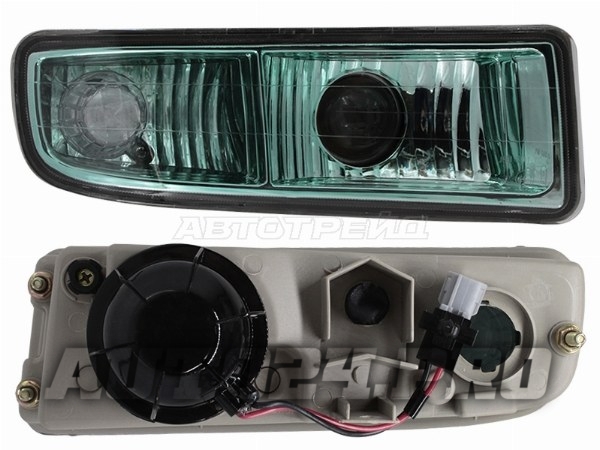 Фара противотуманная LEXUS LX470 98-07 RH зеленый оттенок