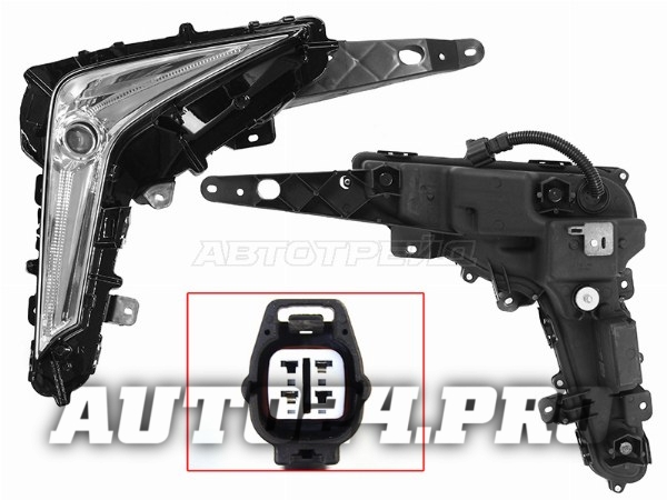 Фара противотуманная LEXUS LX450D/LX570 15- RH LED (1 линза)