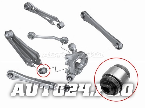 Сайлентблок задней цапфы BMW X3 F25 09-/X4 F26 14-