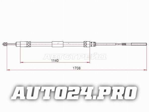 Трос ручного тормоза BMW 3 E46 97-05 RH