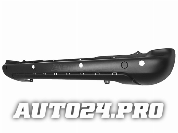 Бампер задний CITROEN BERLINGO/PEUGEOT PARTNER 15-18 под накладку с отв. под сонары