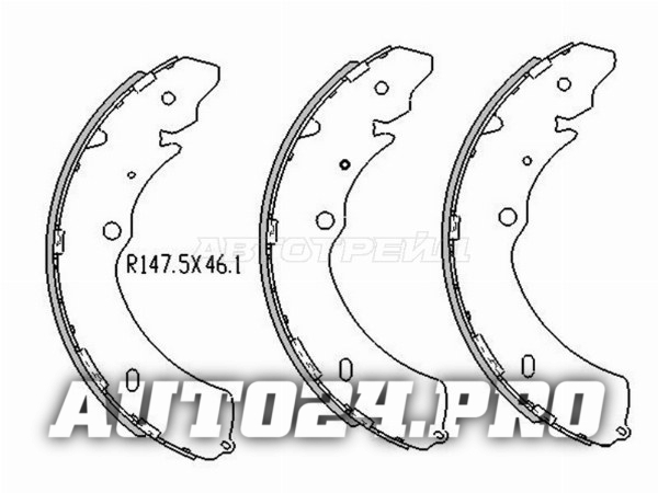 Колодки тормозные зад GREAT WALL HOVER 05-12/ISUZU D-MAX 02-