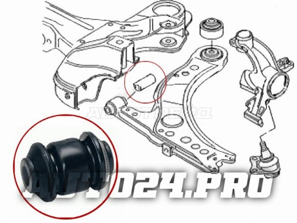 Сайлентблок FR рычага  передний Volkswagen Golf 97-03/Audi A3 2000-2003/Skoda Octavia/Fabia 1997-201