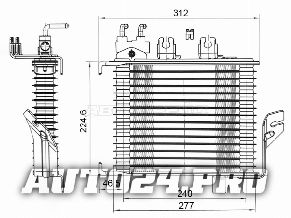Радиатор охлаждения CVT NISSAN PATHFINDER 14-/INFINITI JX35 12-/QX60 13-