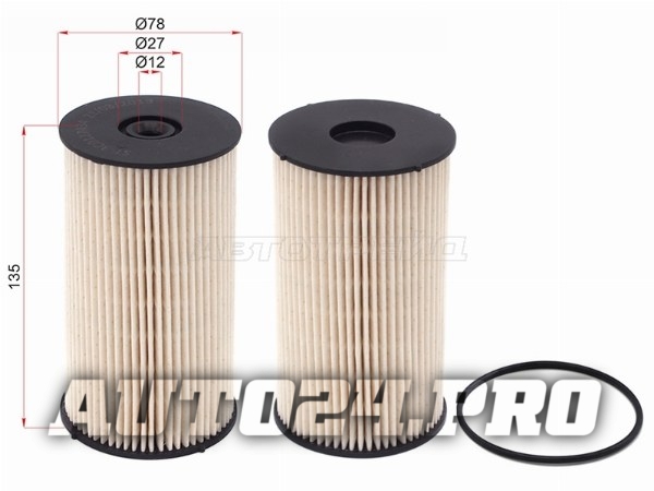 Фильтр топливный VW PASSAT B6 1.6/1.9/2.0 TDI 05-09/TIGUAN 2.0 TDI 07-11/TOURAN 05-15/CADDY 04-