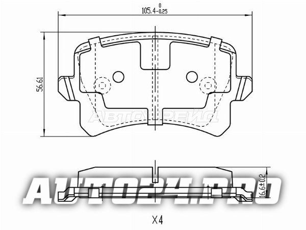 Колодки тормозные зад VAG PASSAT VI/VII/ PASSAT CC/ TIGUAN 07-/ AUDI A6/S6 04-11