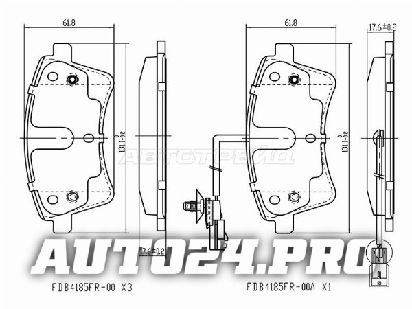 Колодки тормозные перед RENAULT KANGOO 08-