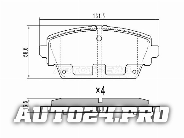 Колодки тормозные перед NISSAN ALMERA TINO V10/PRIMERA P12/HONDA ACCORD CF#