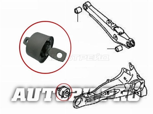 Сайлентблок заднего продольного рычага MISUBISHI GALANT FORTIS/LANCER/EVOLUTION/OUTLANDER 06-