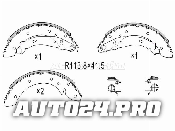 Колодки тормозные зад PEUGEOT PARTNER 06- барабан