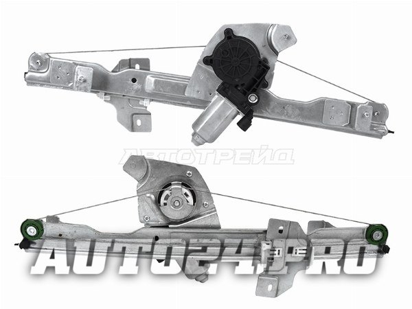 Стеклоподъемник передний RENAULT DUSTER 10-21/SANDERO 09-14/NISSAN TERRANO 14-22 LH с мотором (2 кон
