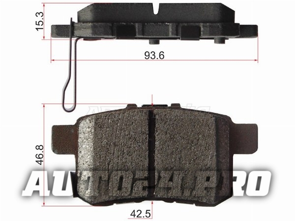 Колодки тормозные зад HONDA ACCORD CU 08-13