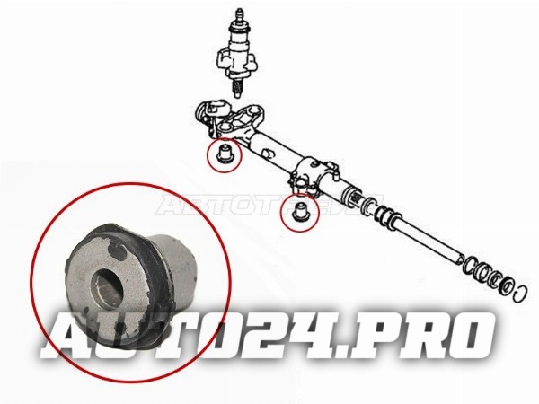 Сайлентблок рулевой рейки MITSUBISHI GRANDIS 03-09