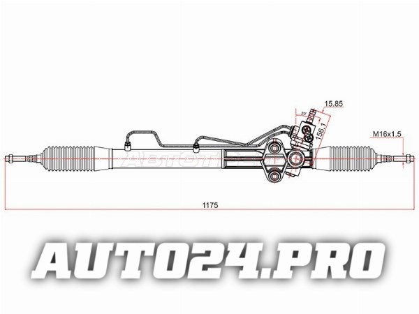 Рейка рулевая MITSUBISHI PAJERO V8#W/V9#W 07- LHD