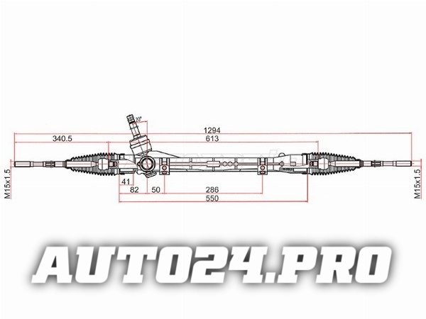 Рейка рулевая MITSUBISHI ASX 10-/OUTLANDER 12- LHD